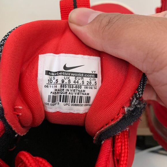 Nike Air Max Penny 1 University Red White 2014 Mens Size 10.5 685153-600 - Picture 6 of 6